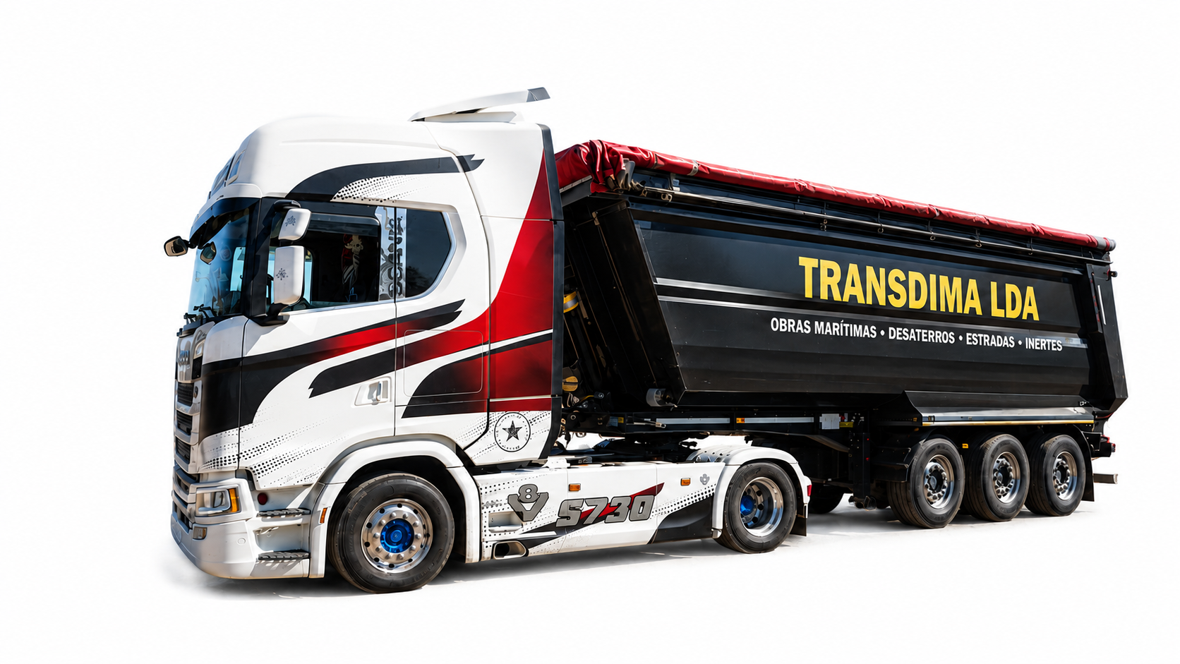 Camião TRANSDIMA em operação